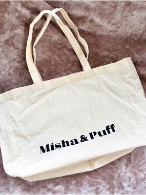 Misha and Puff Reusable Canvas Tote Bag
